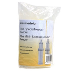 Medela Special Needs™ Feeder with 80 mL bottle, clear white packaging with blue and yellow label.