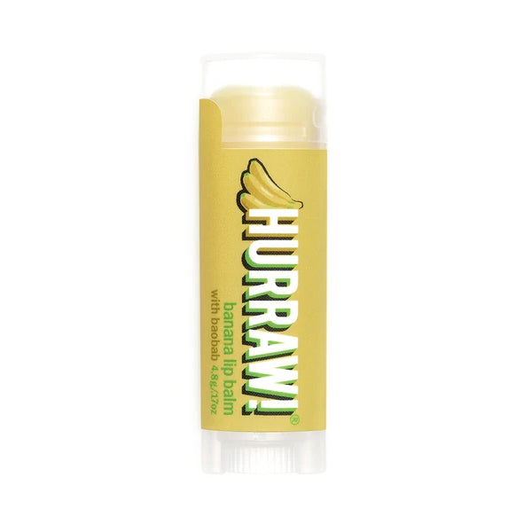 Hurraw banana lip balm, 4.8 grams. 