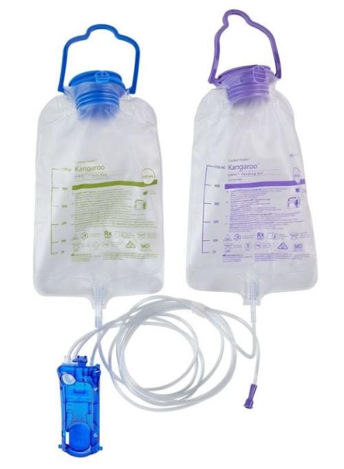 ENFit Kangaroo OMNI Feeding Set with Flush Bag 500mL REF B5FF S O Specialty Food Shop