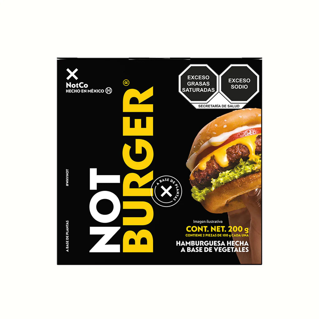 4 Pack 113gram Not Burger plant based burgers