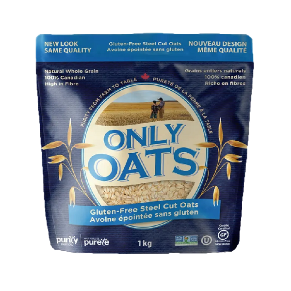 1 kg blue bag of Only Oats GF Quick Oats