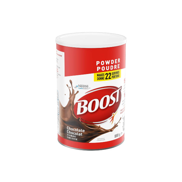 Boost Powder Chocolate in can, makes 22 servings, 880g.