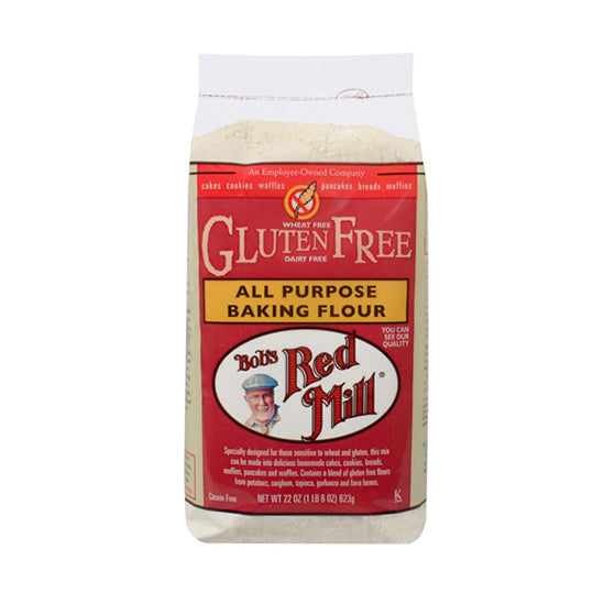 623 gram red bag of Bob's Red Mill All Purpose Flour