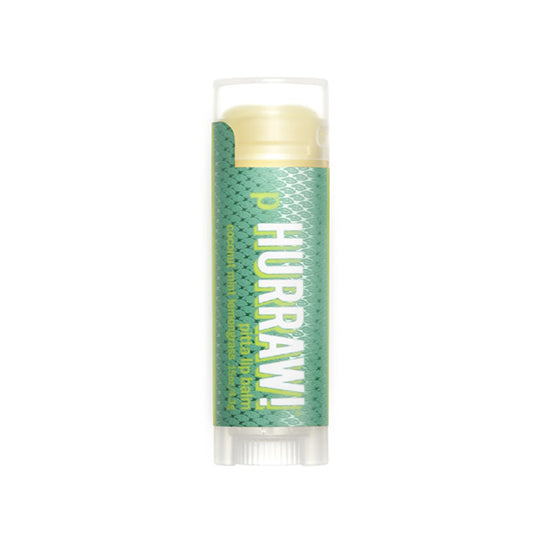 4.8 gram green container of Hurraw! Lip Balm Pitta