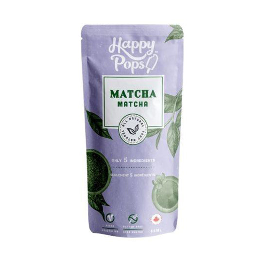 green & light purple package of matcha green tea popsicle