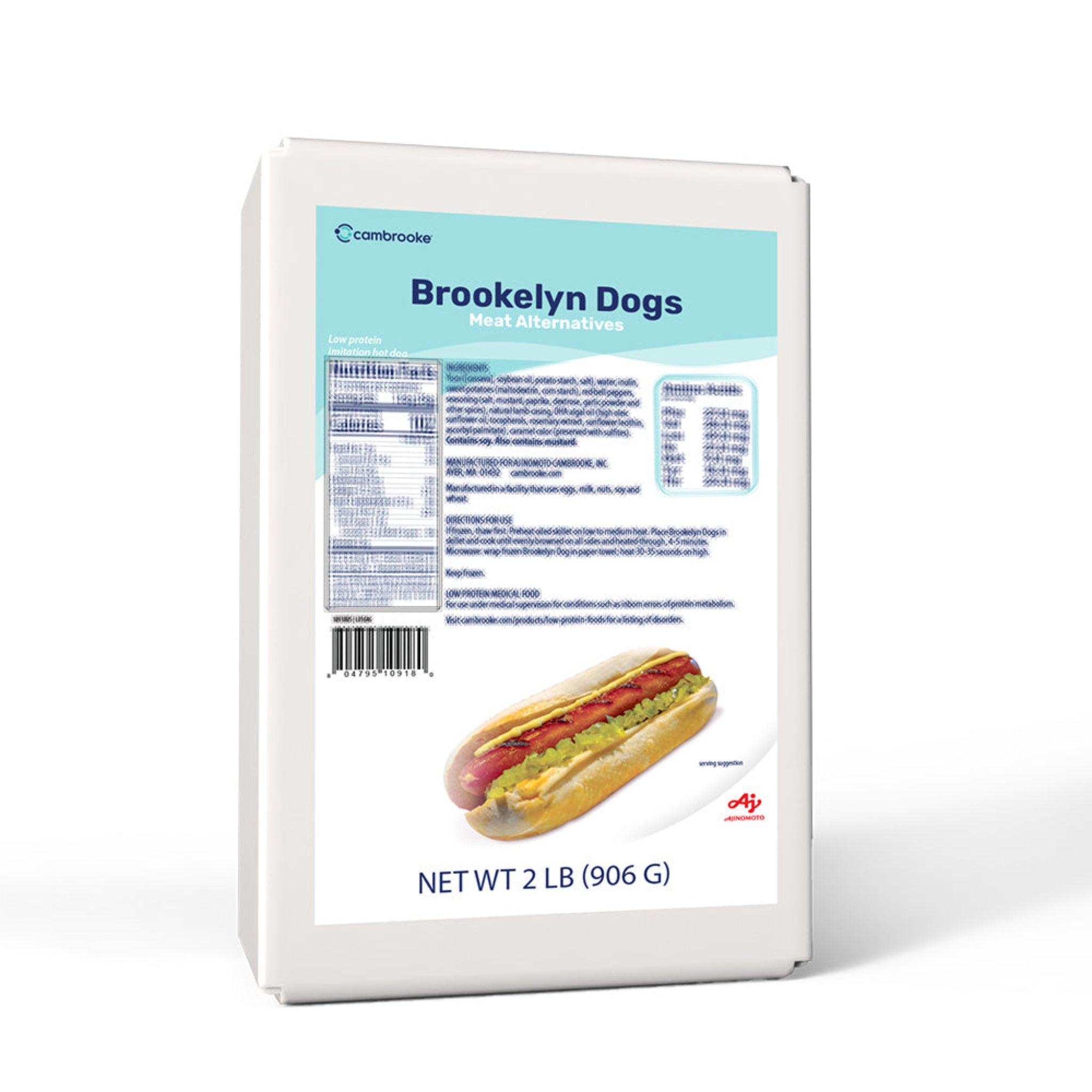 Package of Cambrooke Brooklyn Dogs on a white background