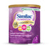 A 400 g canister of Similac Alimentum infant formula, featuring a purple label with a gold lid, on a clean white background.