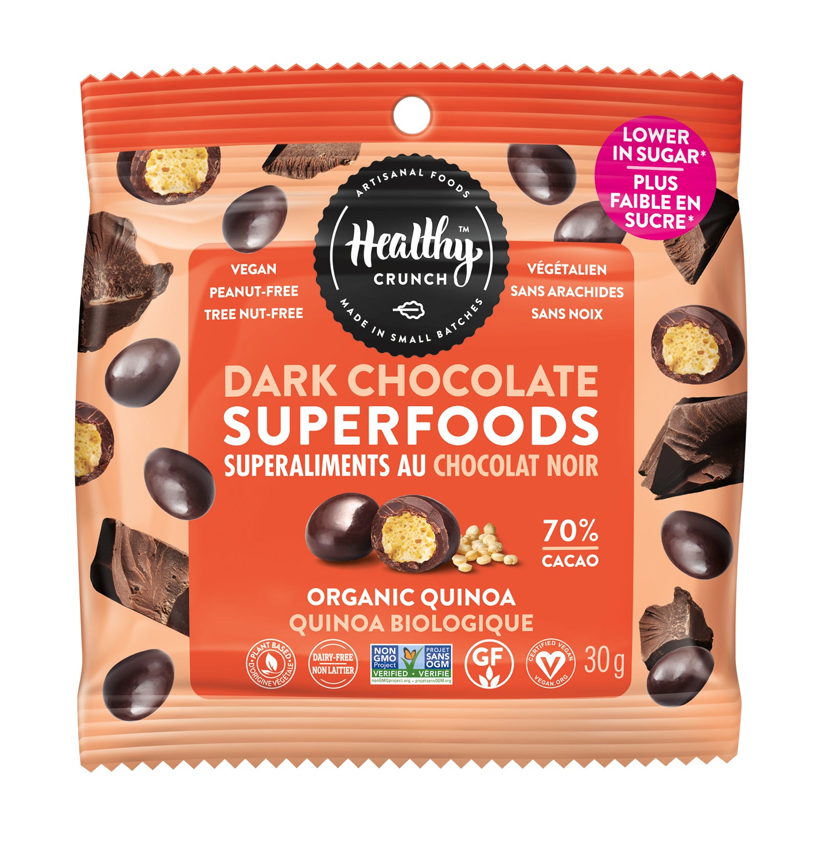 Healthy Crunch Dark Chocolate Superfoods - Quinoa