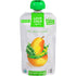 Love Child Organics, kale, peas, and pears, white and green packaging, resealable green twist off cap, 113g.