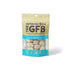 113 gram light blue and brown bag of The GFB Coconut Cashew Bites