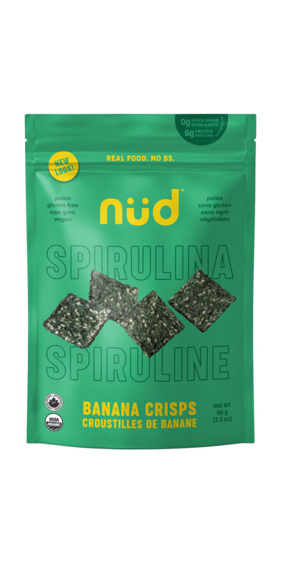 NUD FUD Banana Crisps - Spirulina