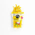 100 gram yellow bag of Healthy Crunch Bollywood Blast Coconut Chips