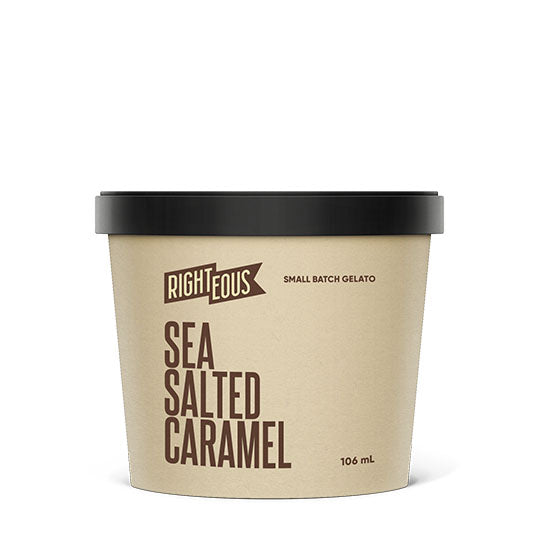 Righteous Dark Chocolate Caramel Sea Salt Gelato