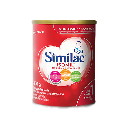 Similac Isomil with DHA Step 1 Powder, red can, 800g.
