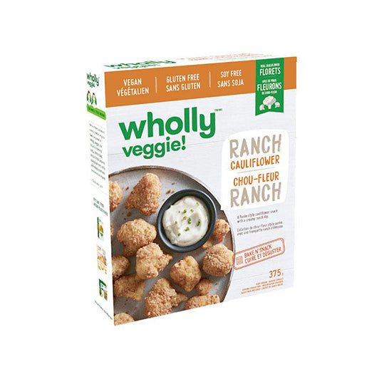 375 Gram box of wholly veggie ranch cauliflower