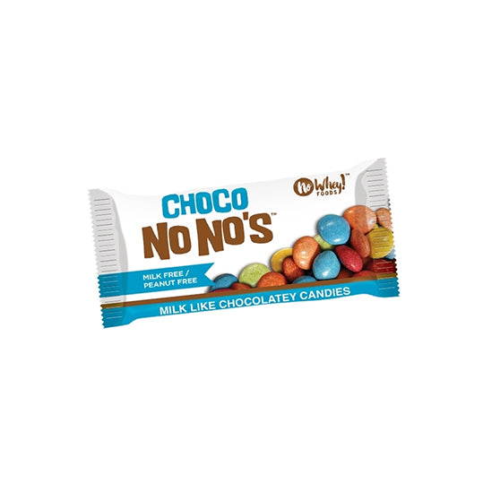 46 gram blue and white packet of No Whey! Choco No No's