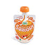 Baby Gourmet Squoosh, organic orangobang, white and orange packaging, resealable orange twist off cap, four 90g pouches.