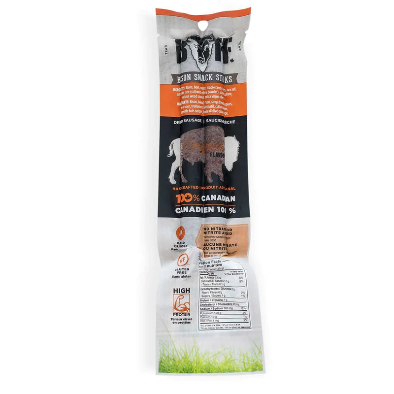 50 gram orange and gray package of Buff Bison Stick 2 pack