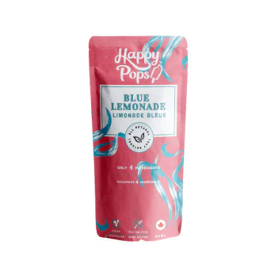 blue & pink package of blueberry lemonade popsicle