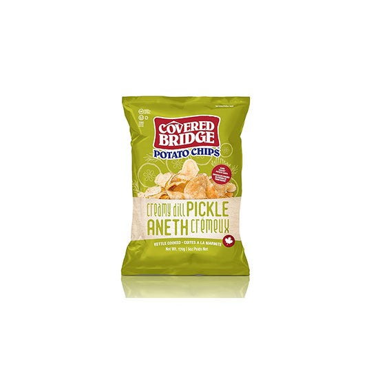 Green bag of Covered Bridge Dill Pickle (60g)