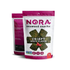 32 gram pink and white bag of Nora's Crispy Seaweed Spicy