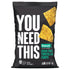 142 gram black and green bag of You Need This Ranch Tortilla Chips