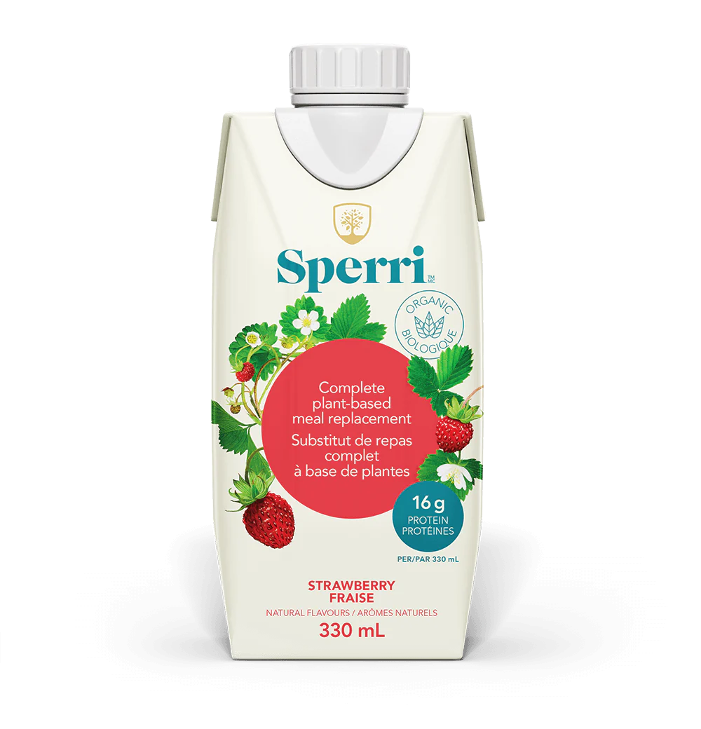 330 mL red green and white tetra pack carton of Sperri Strawberry