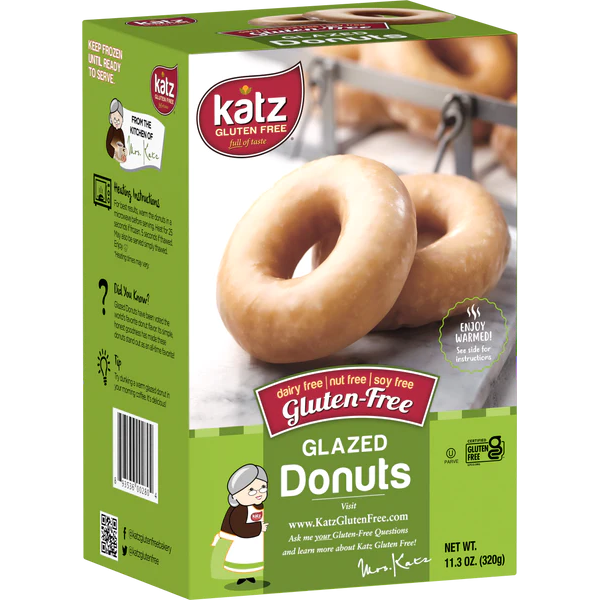 320 gram package of Katz Glazed Donuts.