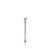 Purple syringe with purple cap.