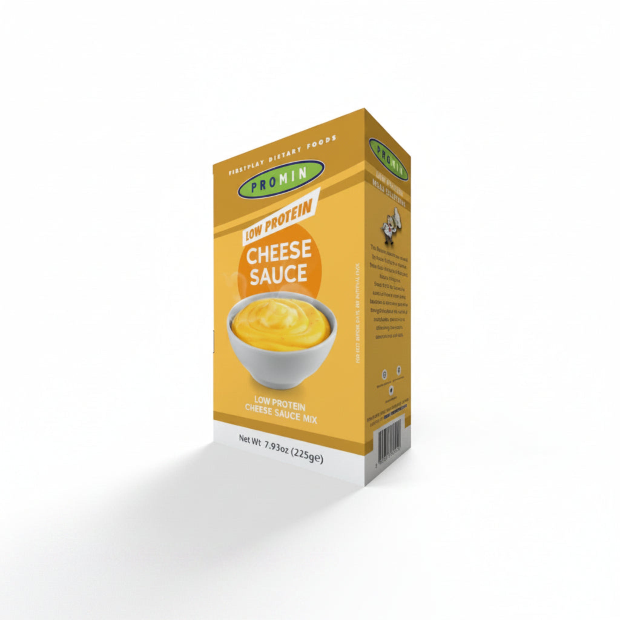 Promin cheese sauce package on white background