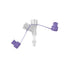 14Fr Mic* PEG replacement adapter with ENFit connecotor clear and purple.