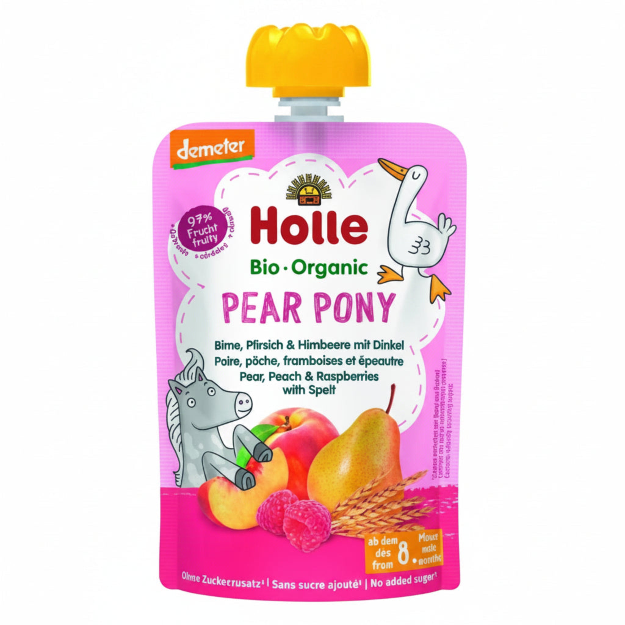 Holle Bio - Organic Pear Pony package on a white background.