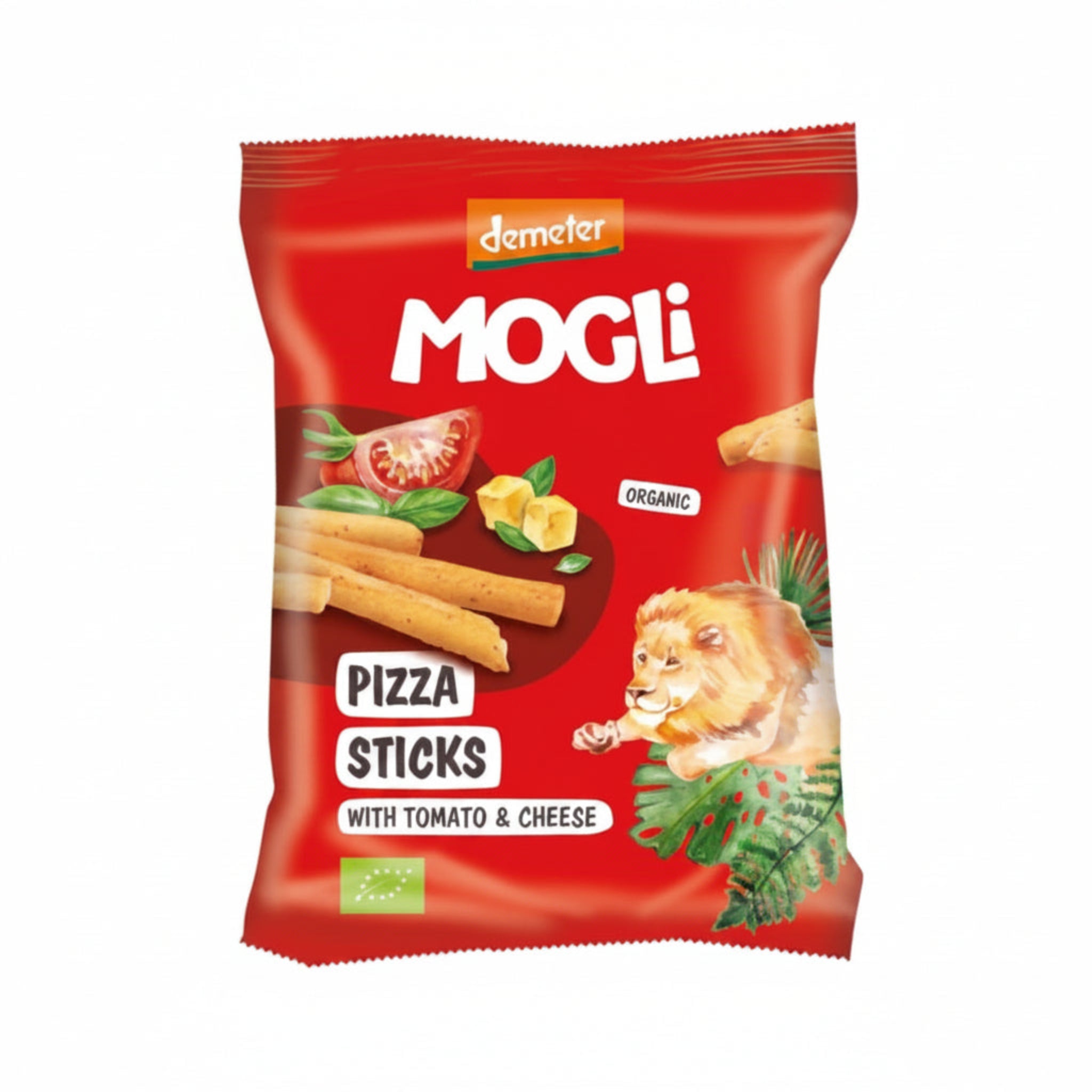 mogli pizza sticks on a whte background