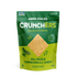 Packaging of Hippie Snacks Crunchers Dill Pickle crackers on a white background
