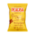 Yellow package og Honey Dijon flavoured Peacasa chips on a white background.