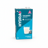 Hydra+ thickened Milk beverage carton with a glass of milk on white background.