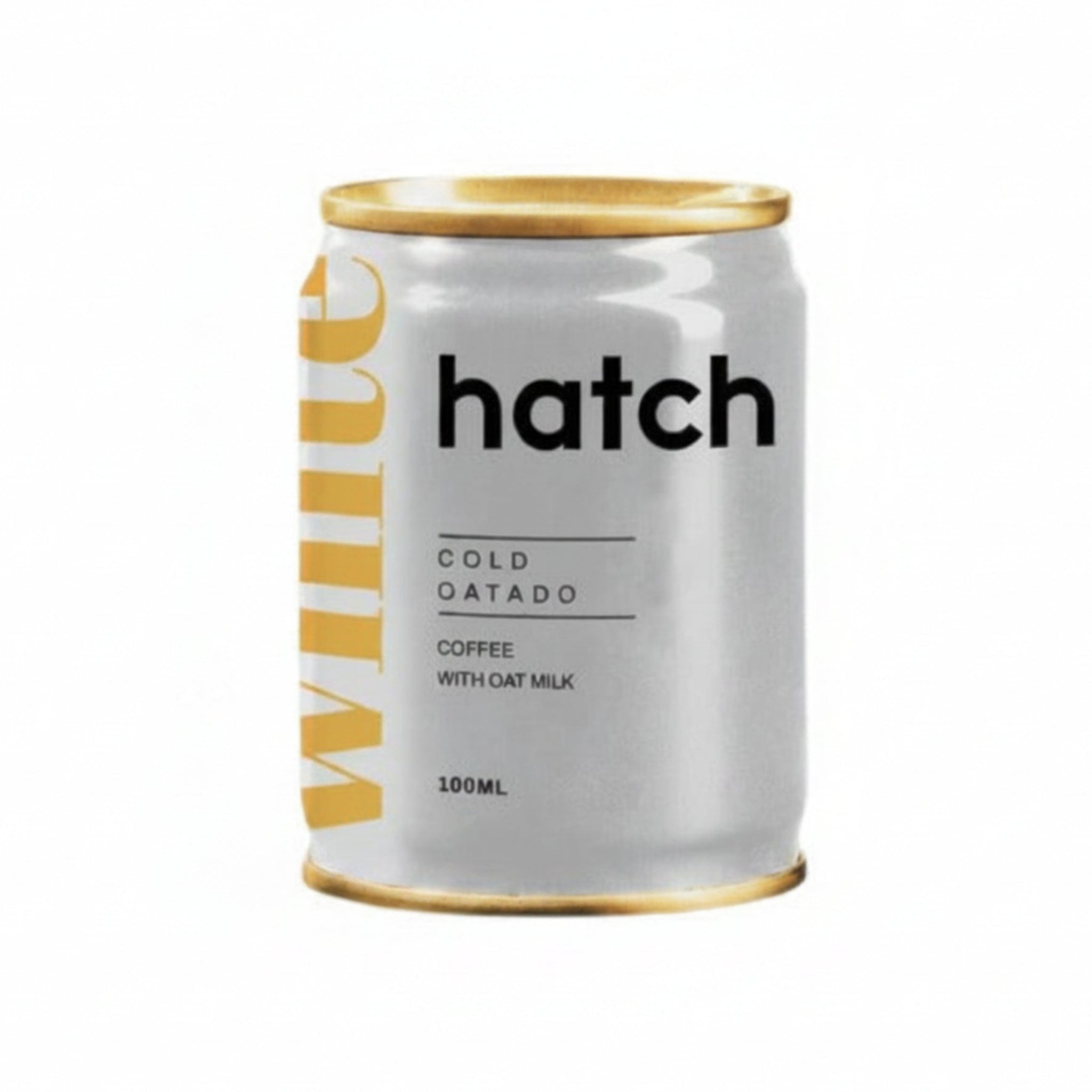Hatch Oatado can on a white background.