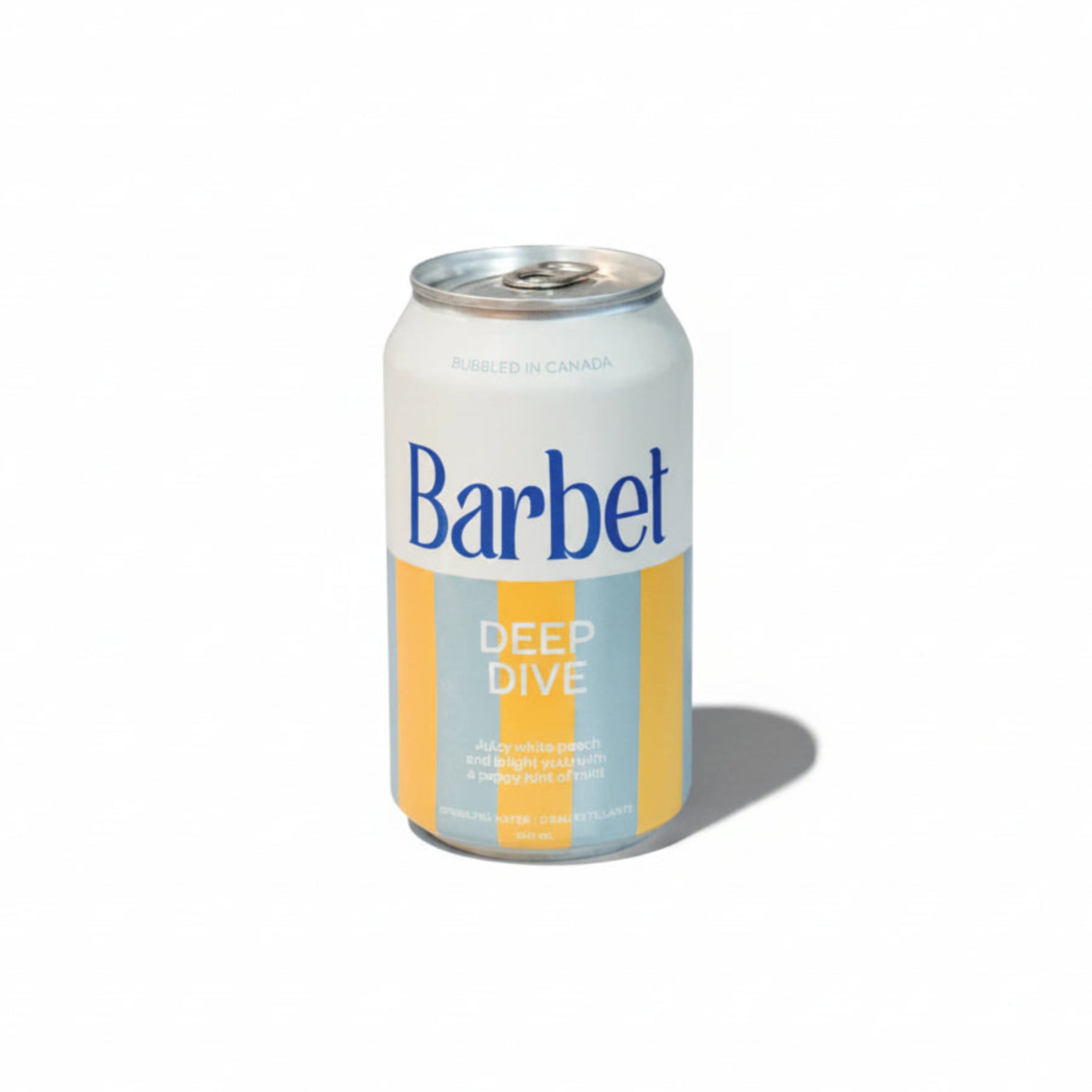 Barbet Deep Dive can on a white background.