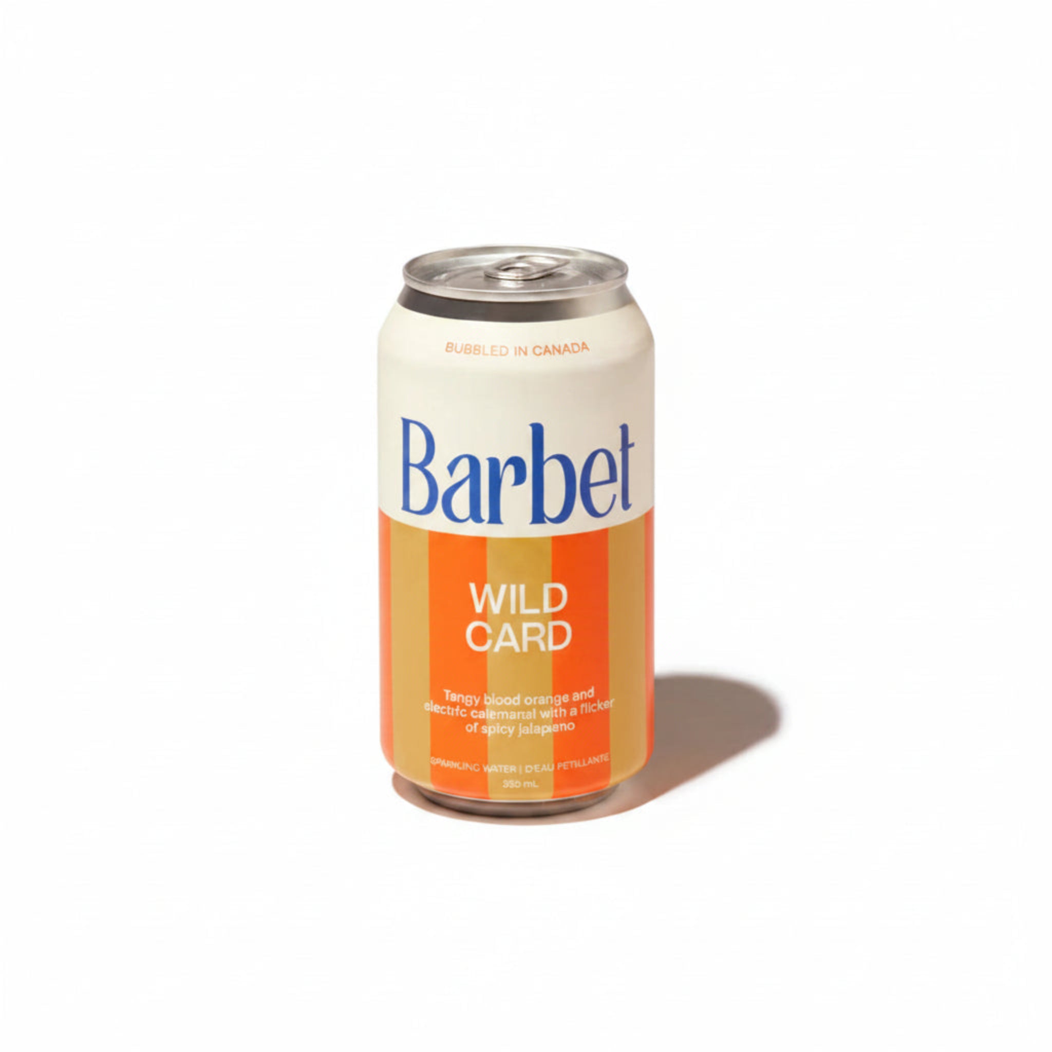 Barbet Wild Card can on a white background.