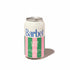 Can of Barbet love bite on a white backgound.