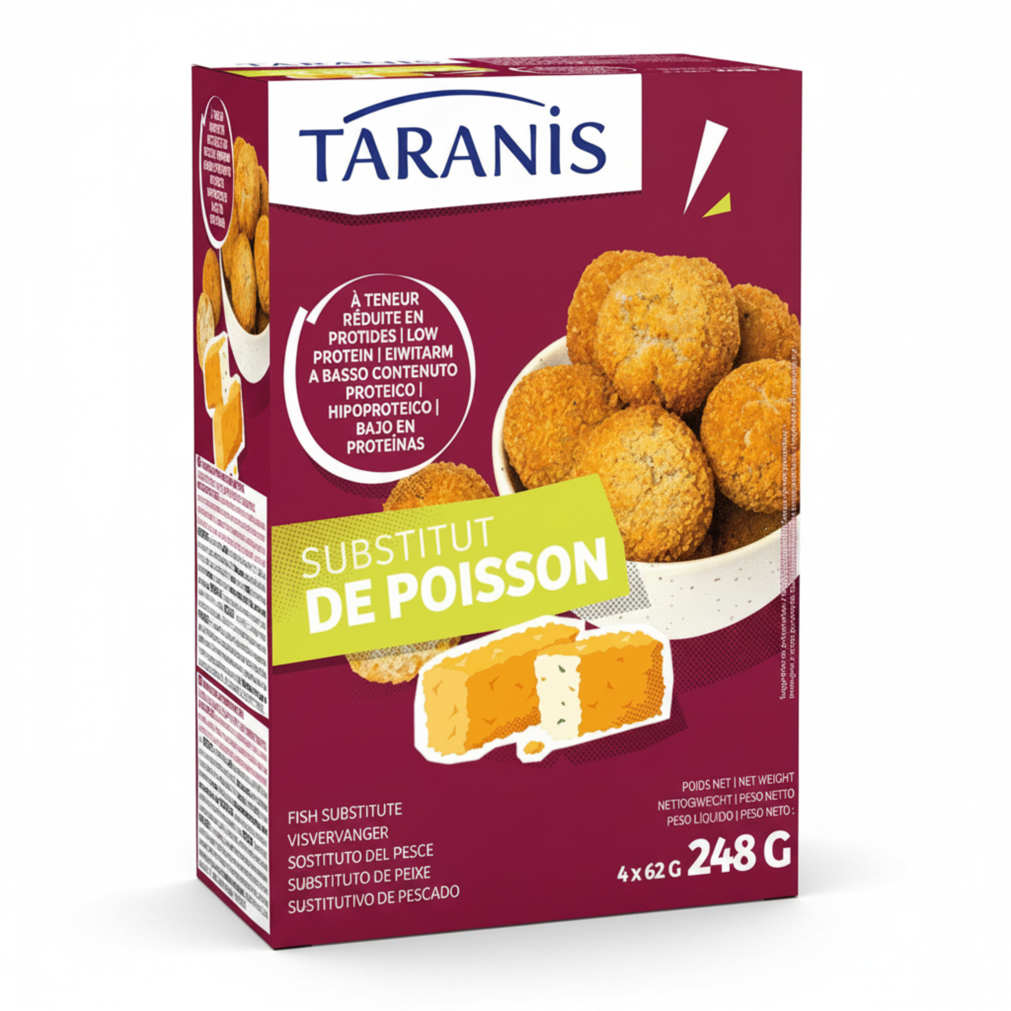 Taranis Fish Substitute package on a white background.