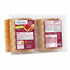 A package of Taranis sliced bread loaf   all sealed in clear plastic on a white background.