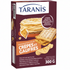 A 300g box of Taranis Pancake and Waffle Mix, featuring a deep maroon background with illustrations of golden pancakes and waffles, and the Taranis brand logo at the top.