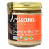 227g jar of cashew butter orange and brown jar.
