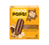 orange box with monkey on it, 3 pack chocolate peanut butter popsicles