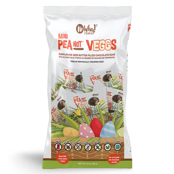 Mini Pea not Veggs bag, picturing individually wrapped products.