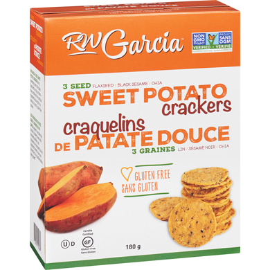 RW Garcia 3 Seed Sweet Potato Crackers