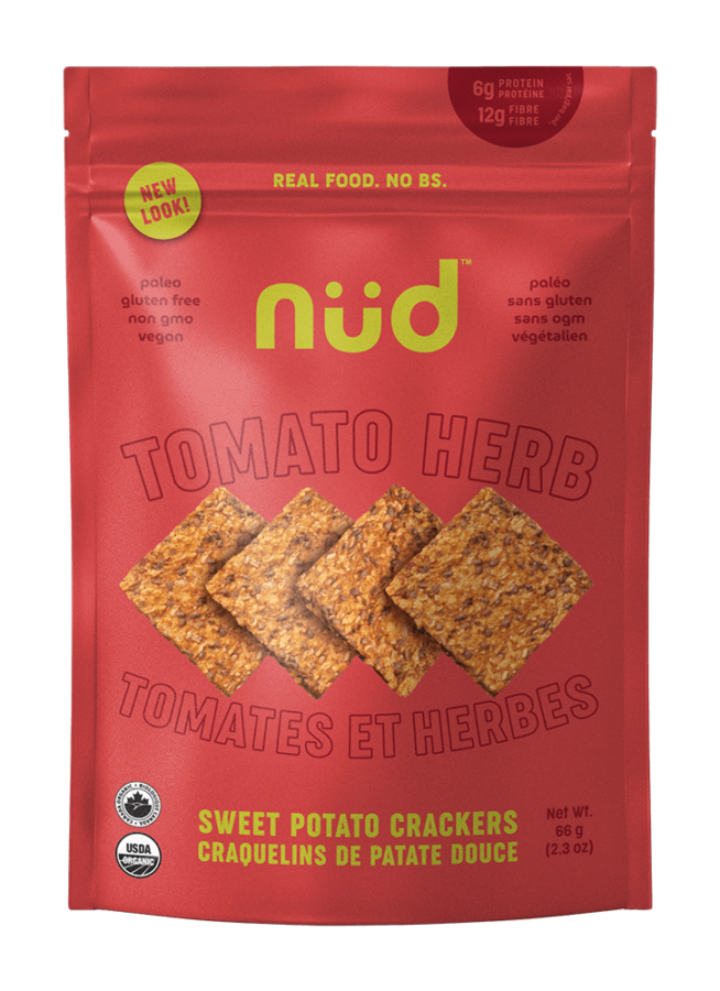 NUD FUD Crackers - Tomato Herb