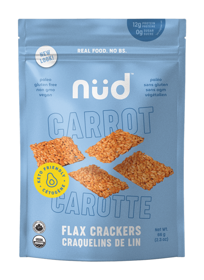 NUD FUD Crackers - Carrot Flax