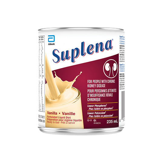 235 mL red and white can of Suplena